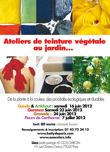Stage teinture couleurs naturelles